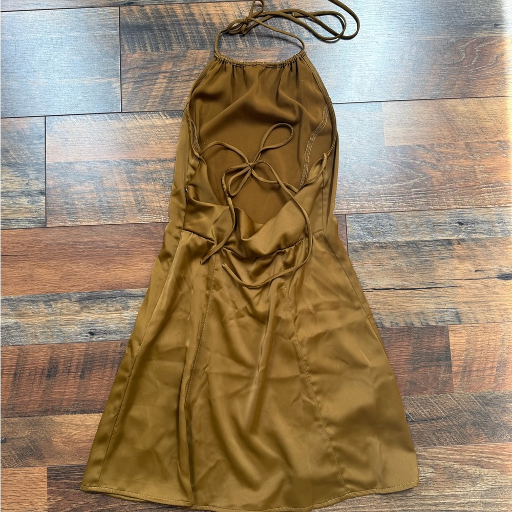 Urban Outfitters Halter Backless Slip Dress